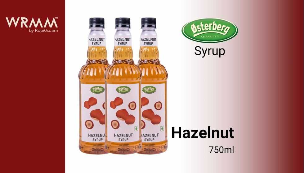 Osterberg Hazelnut Syrup 750ml x 3 Unit